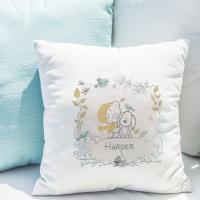 Personalised Tiny Tatty Teddy Autumn Leaves Border Cushion Extra Image 1 Preview